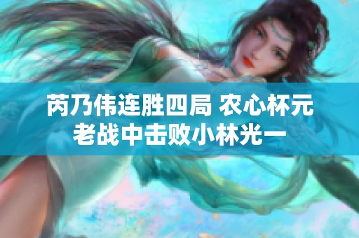 芮乃伟连胜四局 农心杯元老战中击败小林光一
