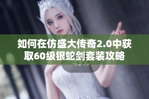 如何在仿盛大传奇2.0中获取60级银蛇剑套装攻略