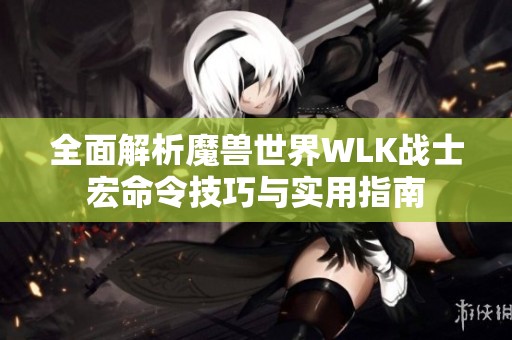 全面解析魔兽世界WLK战士宏命令技巧与实用指南