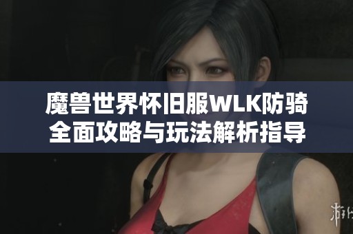 魔兽世界怀旧服WLK防骑全面攻略与玩法解析指导