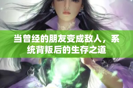 当曾经的朋友变成敌人，系统背叛后的生存之道