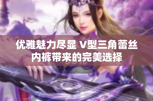 优雅魅力尽显 V型三角蕾丝内裤带来的完美选择