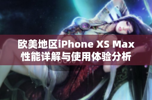 欧美地区iPhone XS Max性能详解与使用体验分析