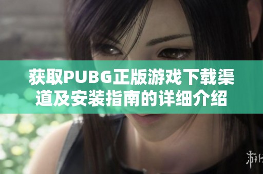 获取PUBG正版游戏下载渠道及安装指南的详细介绍