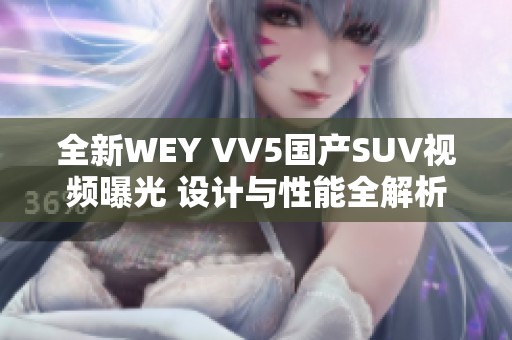 全新WEY VV5国产SUV视频曝光 设计与性能全解析