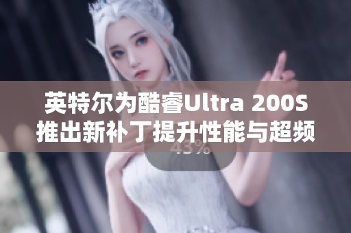 英特尔为酷睿Ultra 200S推出新补丁提升性能与超频难度